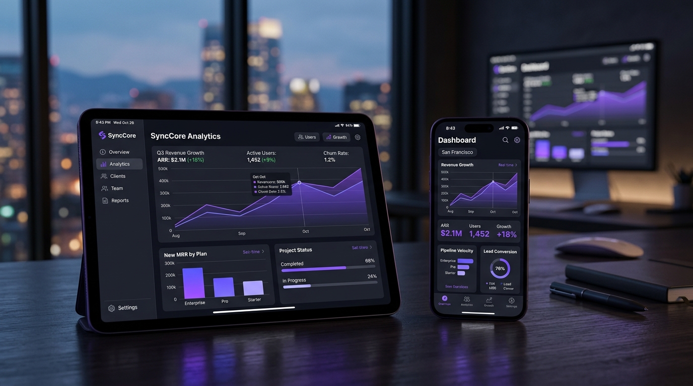 B2B SaaS Şirketleri İçin Web'den Mobile Geçiş Stratejisi: Kurumsal Dashboard ve ERP Entegrasyonu