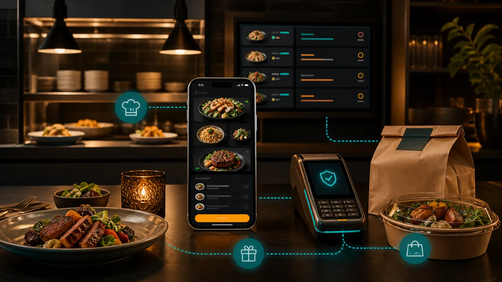 Restoran Mobil Sipariş Uygulaması Yaptırma: Kapsam, Maliyet ve Büyüme için MobiCraft editoryal kapak görseli