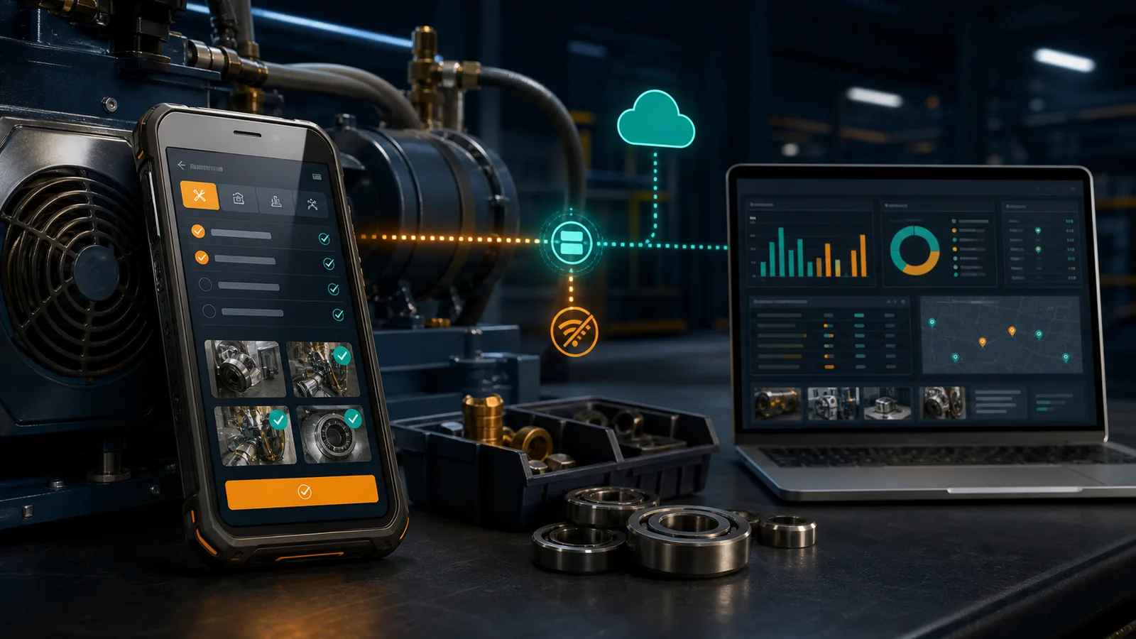 Saha Servis ve İş Emri Mobil Uygulaması Yaptırma Rehberi için MobiCraft editoryal kapak görseli