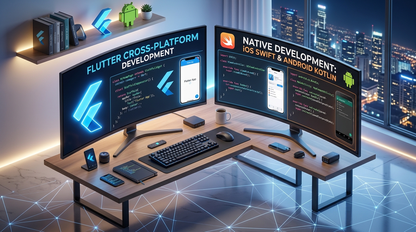 Flutter mı Native mi? 2026 Mobil Proje Karar Rehberi: Maliyet, Performans ve Bakım Kıyaslaması